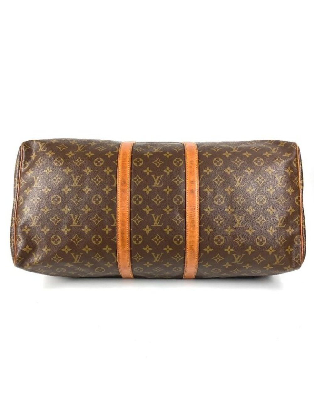 Louis Vuitton Boston Bag Keepall 55 Debeso Monogram Canvas Brown - Picture 5 of 9